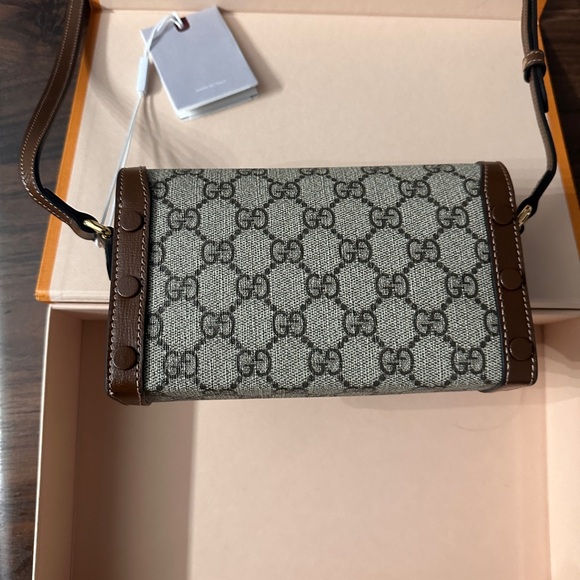 1955 Horsebit Gucci Brown and Tan Women's Bag - Picture 3 of 15